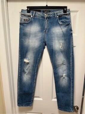 Distressed Blue Women’s Jeans